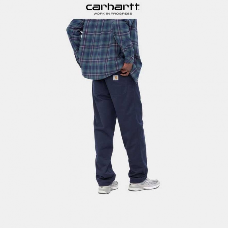 Bleu Marine Foncé Carhartt Wip Simple Pant Bleu Marine - Danmark NLO-5012936