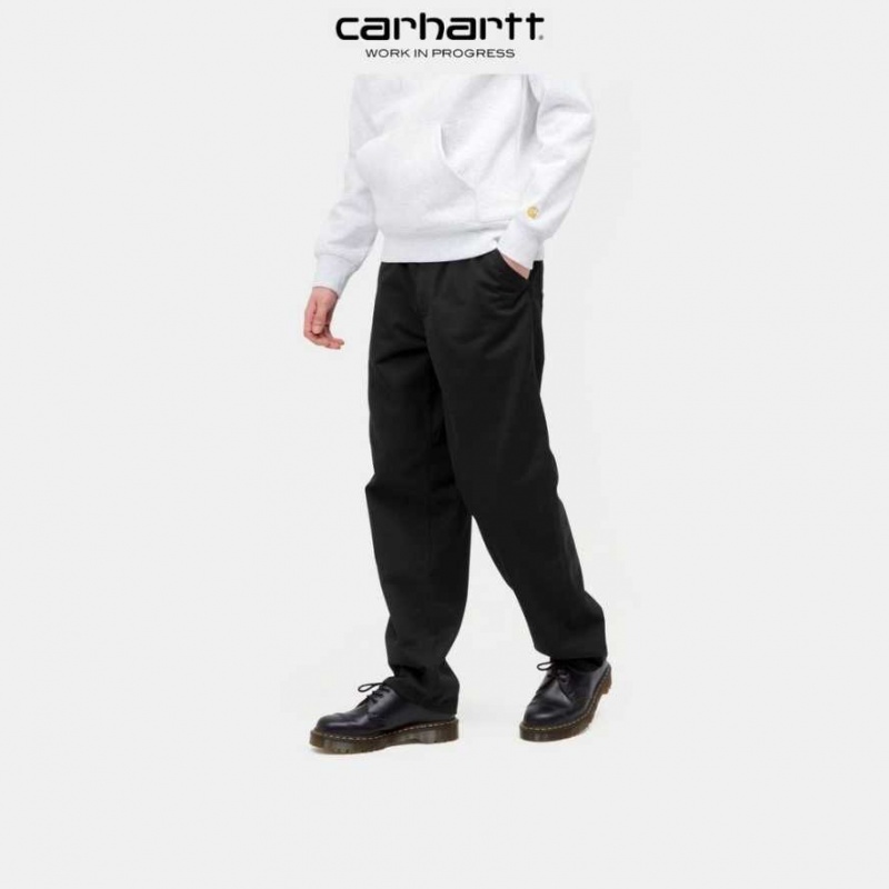 Noir Carhartt Wip Simple Pant - Danmark XBW-7860822