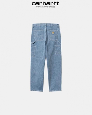 Bleu Carhartt Wip Single Knee Pant - Denim - Danmark GSF-9199125