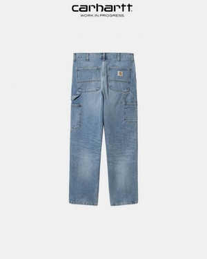 Bleu Carhartt Wip Single Knee Pant - Denim - Danmark ZRZ-9578297