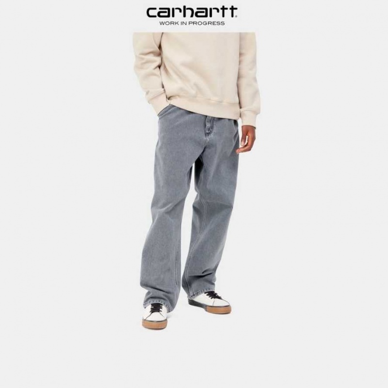 Noir Carhartt Wip Single Knee Pant - Denim - Danmark VDR-5204173