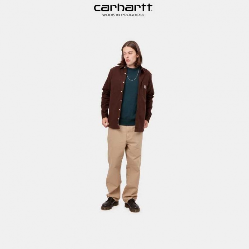 Marron Carhartt Wip Single Knee Pant - Danmark GOQ-8604926