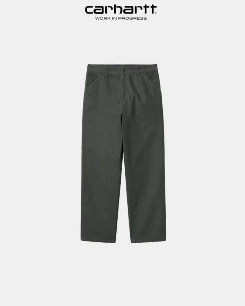 Boxwood Carhartt Wip Single Knee Pant - Danmark UBL-7035251