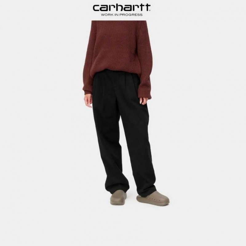 Noir Carhartt Wip Tristin Pant - Danmark FPC-6436170