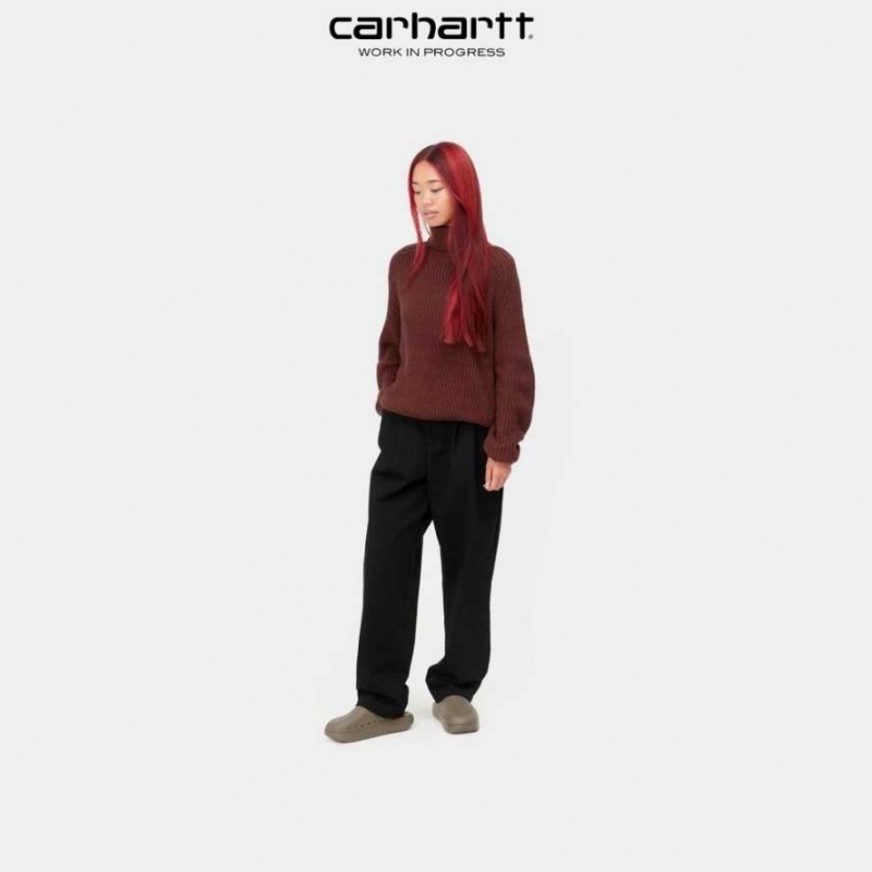 Noir Carhartt Wip Tristin Pant - Danmark FPC-6436170