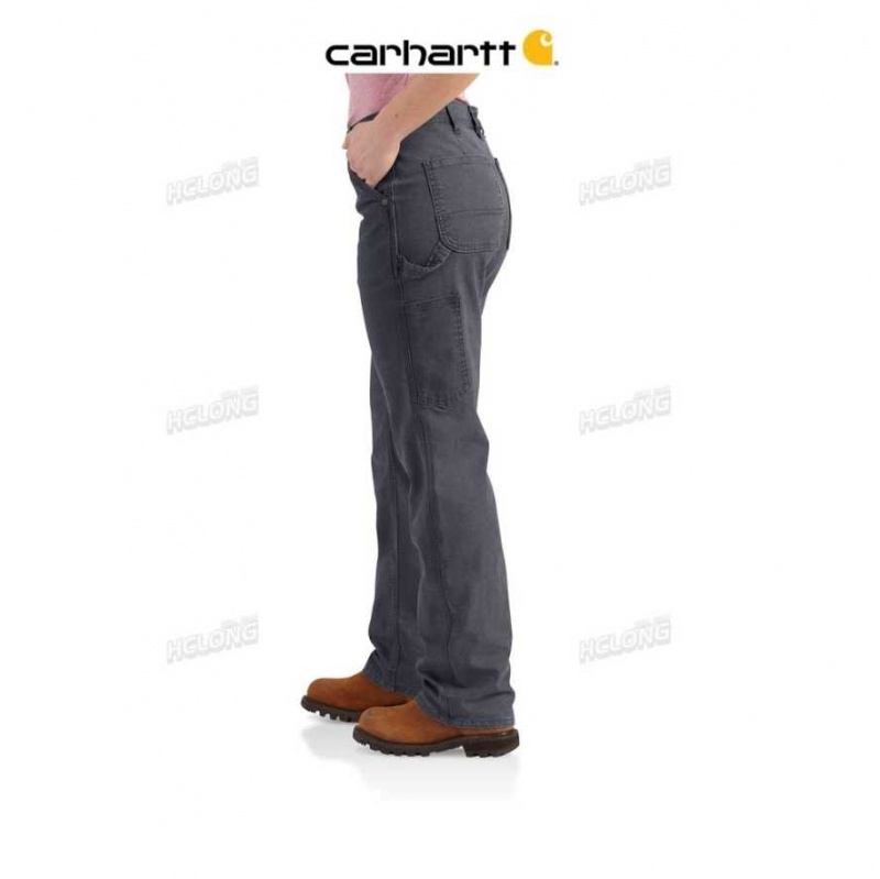 Coal Carhartt Rugged Flex Loose Fit Tela Travail Pant - Danmark NWW-4487770