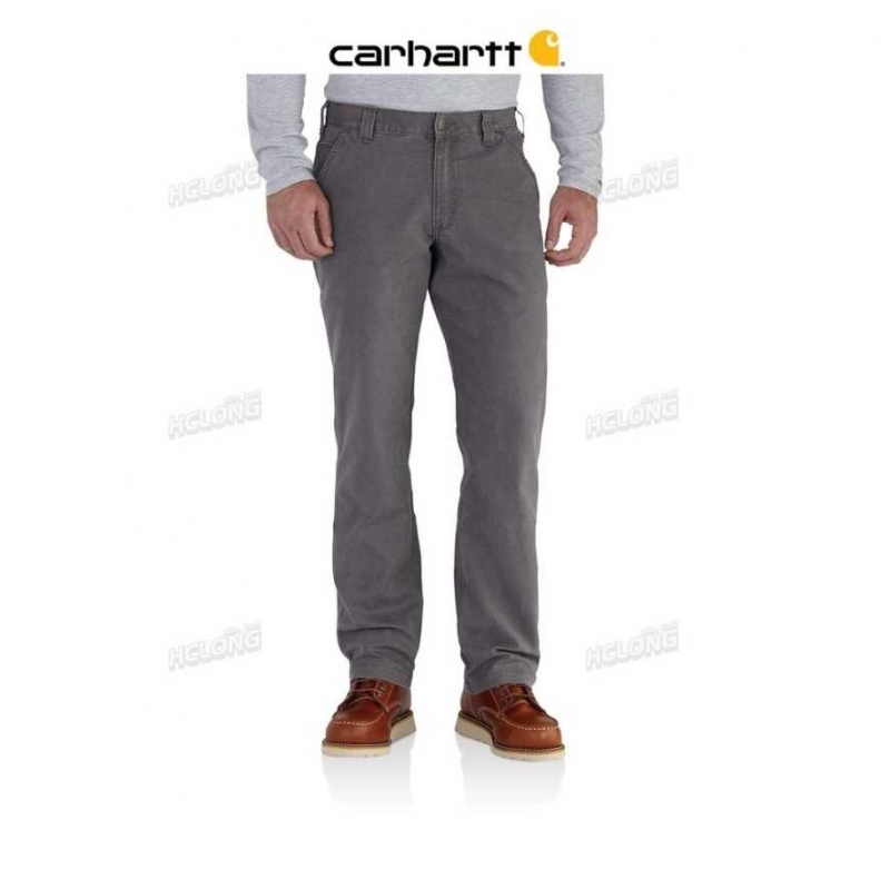 Gravel Carhartt Rugged Flex Relaxed Fit Tela Travail Pant - Danmark HNB-9917647