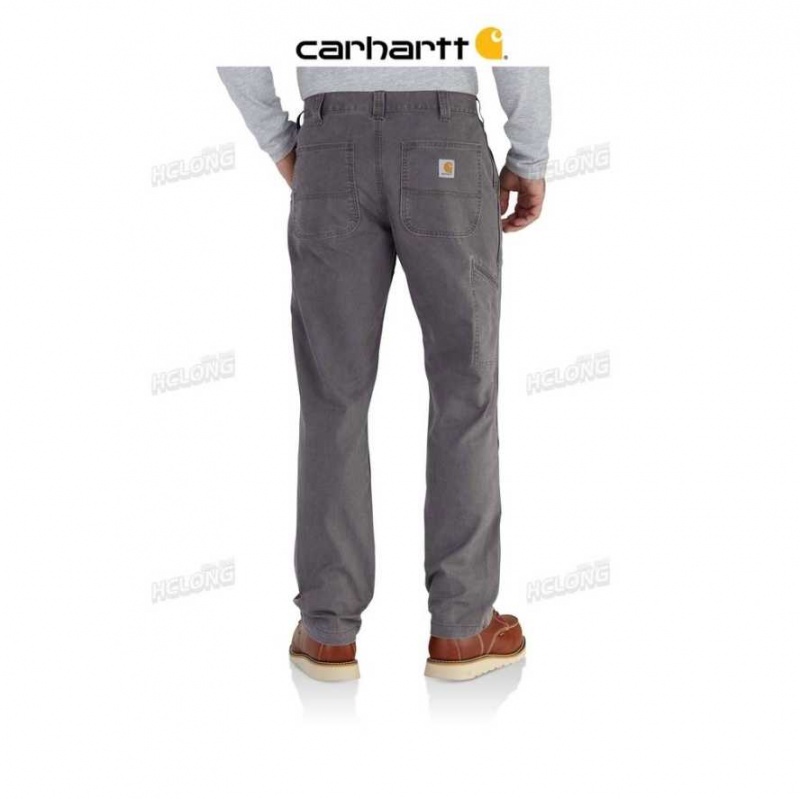 Gravel Carhartt Rugged Flex Relaxed Fit Tela Travail Pant - Danmark HNB-9917647