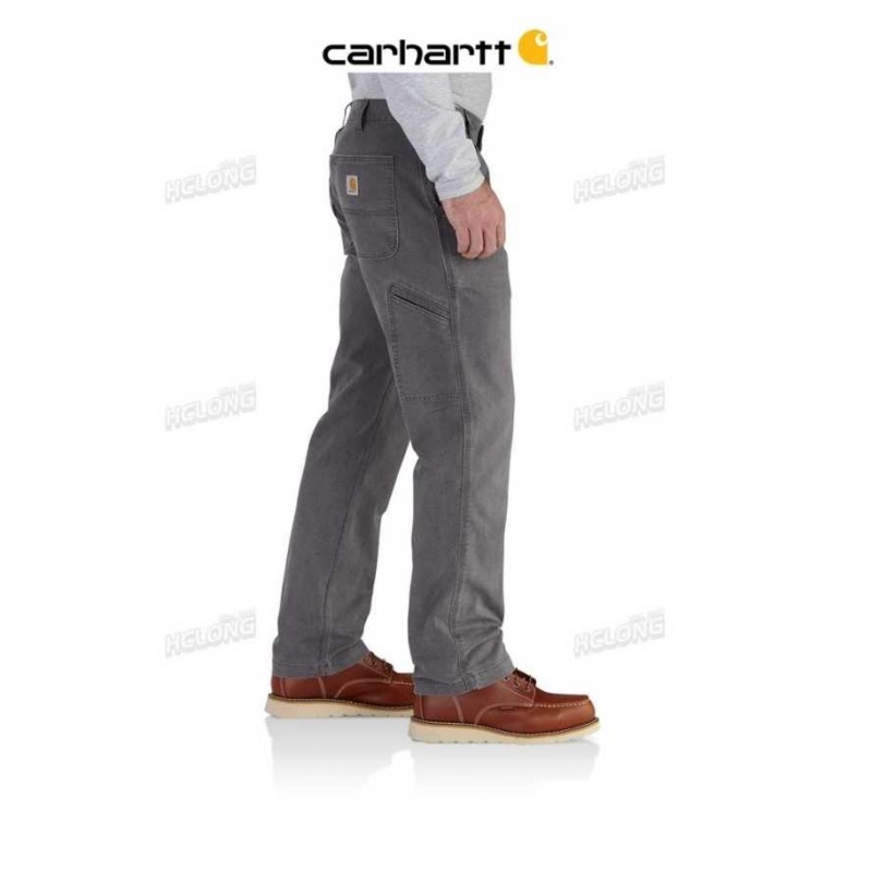 Gravel Carhartt Rugged Flex Relaxed Fit Tela Travail Pant - Danmark HNB-9917647