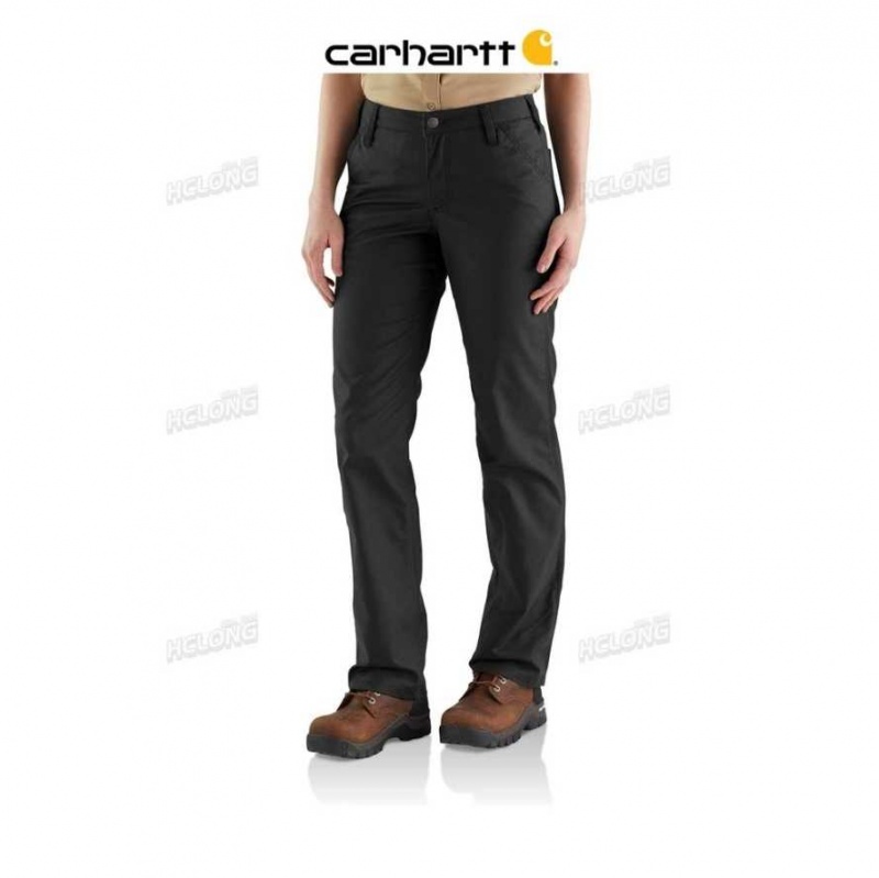 Noir Carhartt Rugged Professional Series Rugged Flex Loose Fit Tela Travail Pant - Danmark RBK-2810008