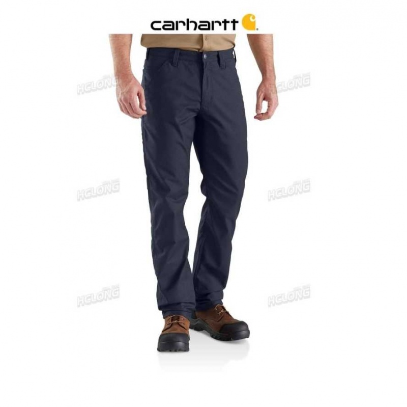 Bleu Marine Carhartt Rugged Professional Series Relaxed Fit Pant Bleu - Danmark ZOR-2780687