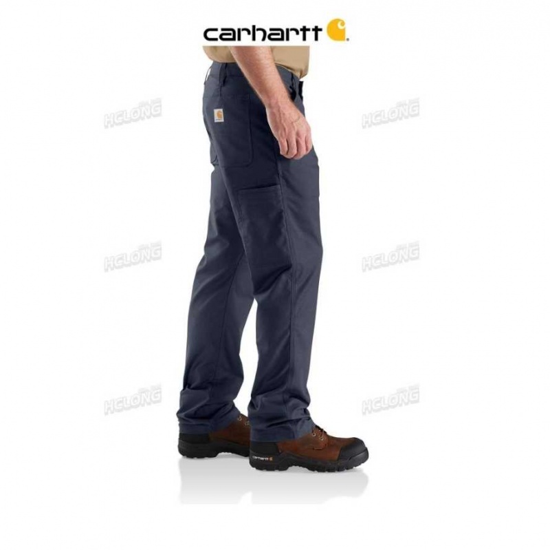 Bleu Marine Carhartt Rugged Professional Series Relaxed Fit Pant Bleu - Danmark ZOR-2780687