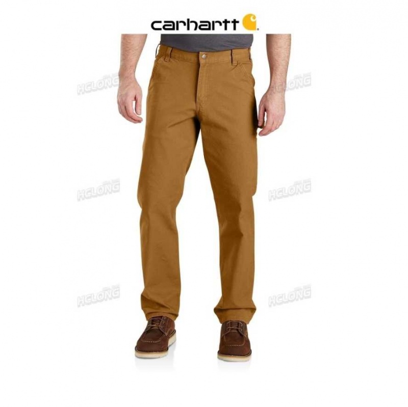 Marron Carhartt Rugged Flex Relaxed Fit Duck Utility Travail Pant - Danmark PLI-9370523