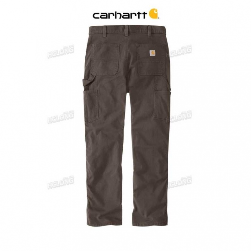 Cafe Foncé Carhartt Rugged Flex Relaxed Fit Duck Double-Front Utility Travail Pant Cafe - Danmark QIS-1764159