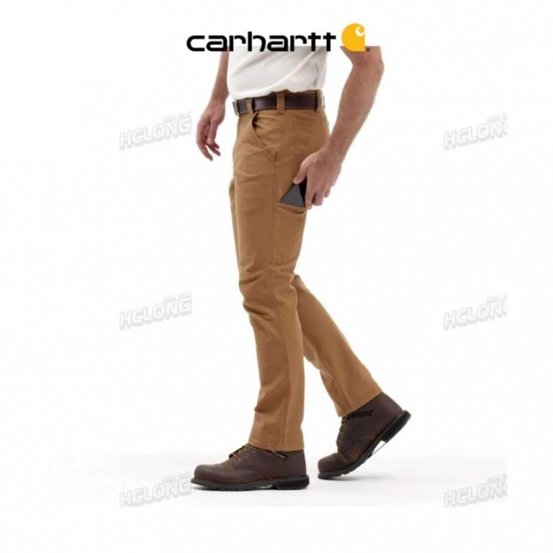 Noir Carhartt Rugged Flex Droit Fit Duck Dungaree - Danmark OEK-7789205