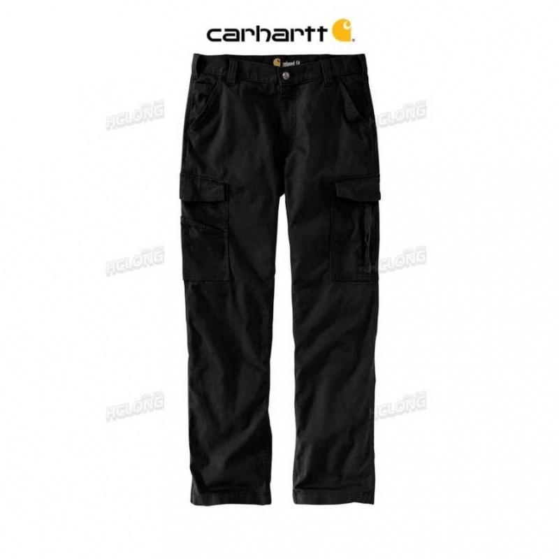 Noir Carhartt Rugged Flex Relaxed Fit Tela Cargo Travail Pant - Danmark LZU-6556497