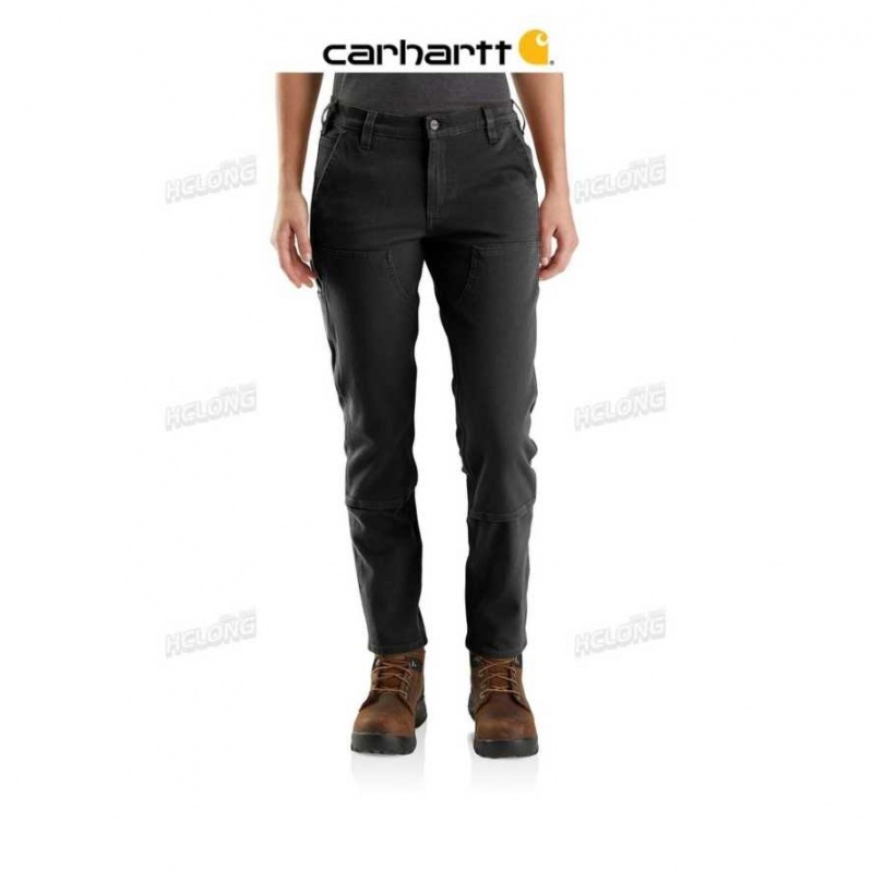 Noir Carhartt Rugged Flex Relaxed Fit Twill Double-Front Travail Pant - Danmark JQH-6531870