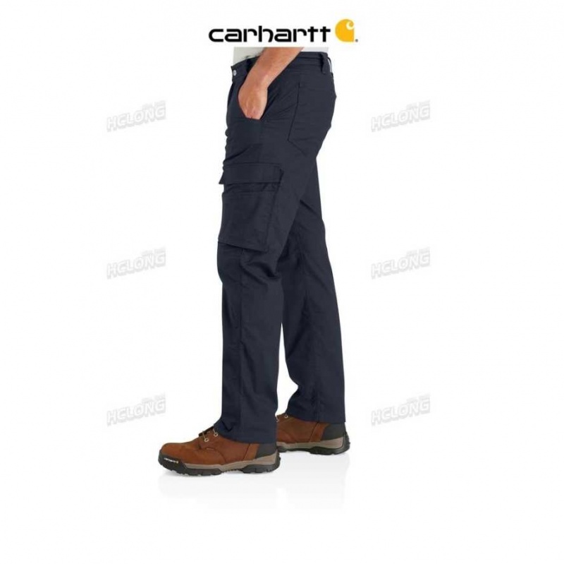 Bleu Marine Carhartt Force Relaxed Fit Ripstop Cargo Travail Pant Bleu - Danmark DKY-6557741