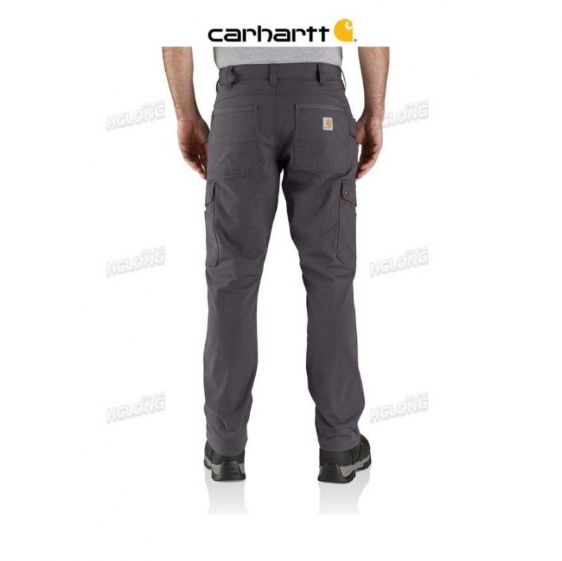 Shadow Carhartt Rugged Flex Relaxed Fit Ripstop Cargo Fleece-Doublée Travail Pant - Danmark YHT-5564495