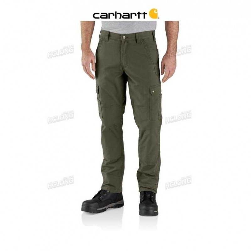 Basil Carhartt Rugged Flex Relaxed Fit Ripstop Cargo Fleece-Doublée Travail Pant - Danmark SGO-4764730