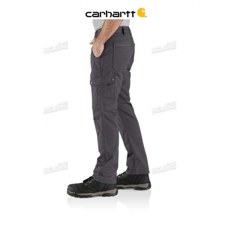 Shadow Carhartt Rugged Flex Relaxed Fit Ripstop Cargo Fleece-Doublée Travail Pant - Danmark YHT-5564495