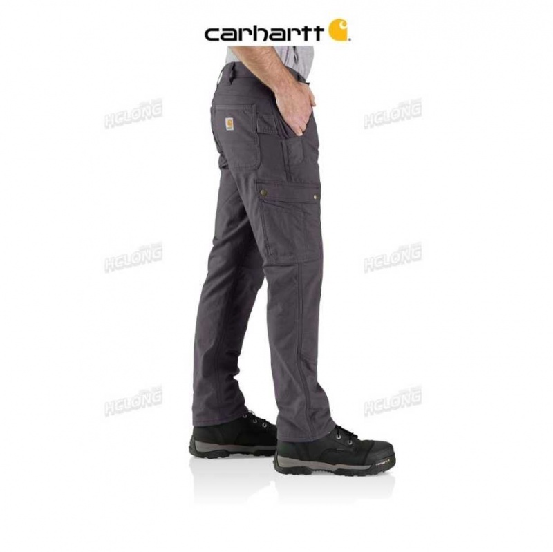 Shadow Carhartt Rugged Flex Relaxed Fit Ripstop Cargo Fleece-Doublée Travail Pant - Danmark YHT-5564495