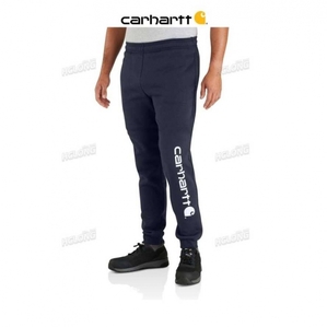 Bleu Marine Carhartt Relaxed Fit Midweight Tapered Logo Sweatpant Bleu - Danmark PBQ-6337939