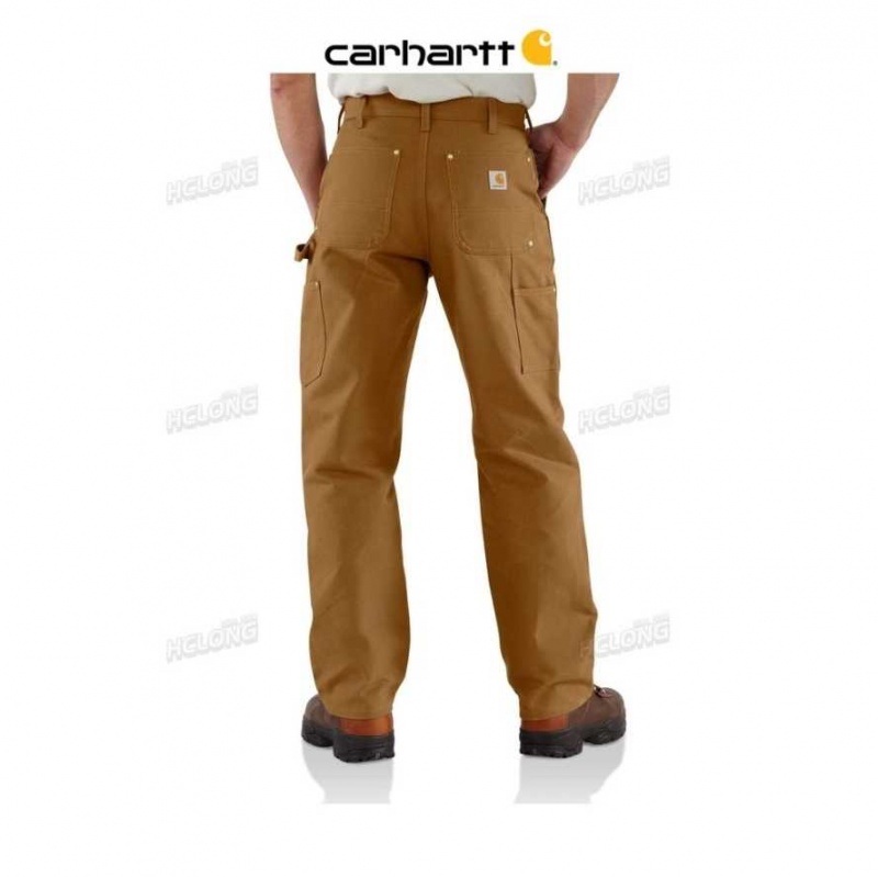 Marron Carhartt Loose Fit Firm Duck Double-Front Utility Travail Pant - Danmark XFS-0994864