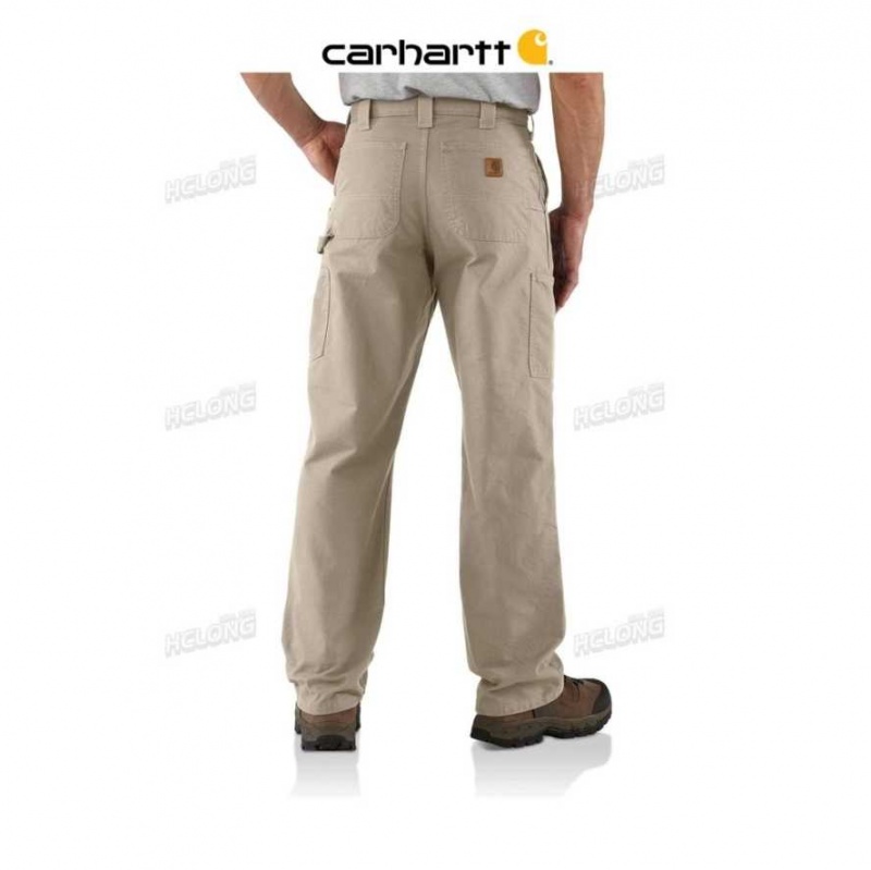 Tan Carhartt Loose Fit Tela Utility Travail Pant - Danmark HYH-0112157