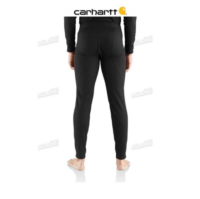 Noir Carhartt Base Force Midweight Classiche Bottom - Danmark IPI-7071326