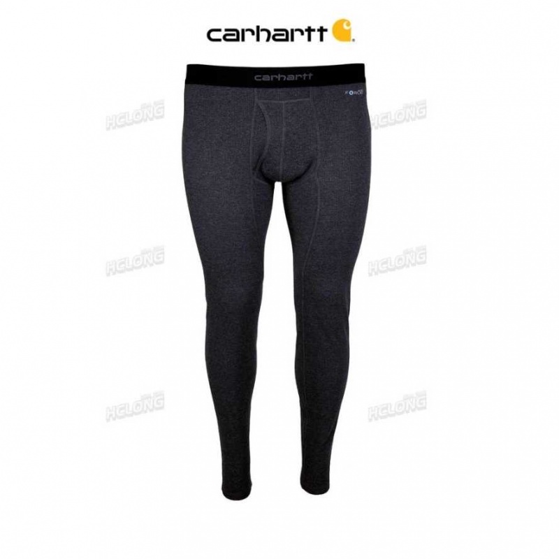 Noir Carhartt Base Force 100% Coton Midweight Bottom - Danmark PDK-9765010