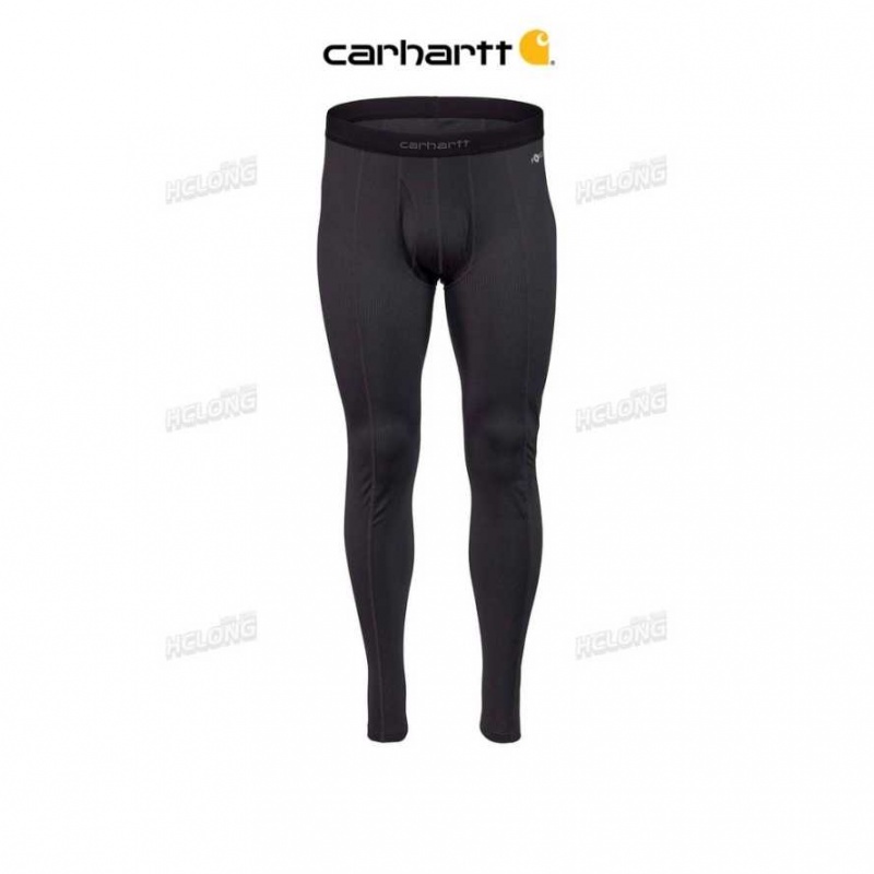 Noir Carhartt Force Legere Stretch Grid Base Layer Pant - Danmark MCE-6591677