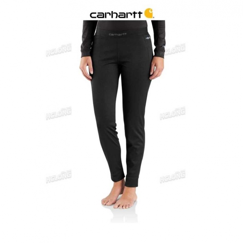 Noir Carhartt Base Force Midweight Tech Bottom - Danmark KBR-4914820