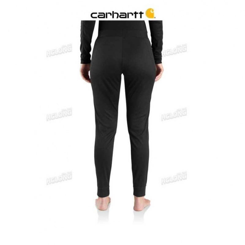 Noir Carhartt Base Force Midweight Tech Bottom - Danmark KBR-4914820