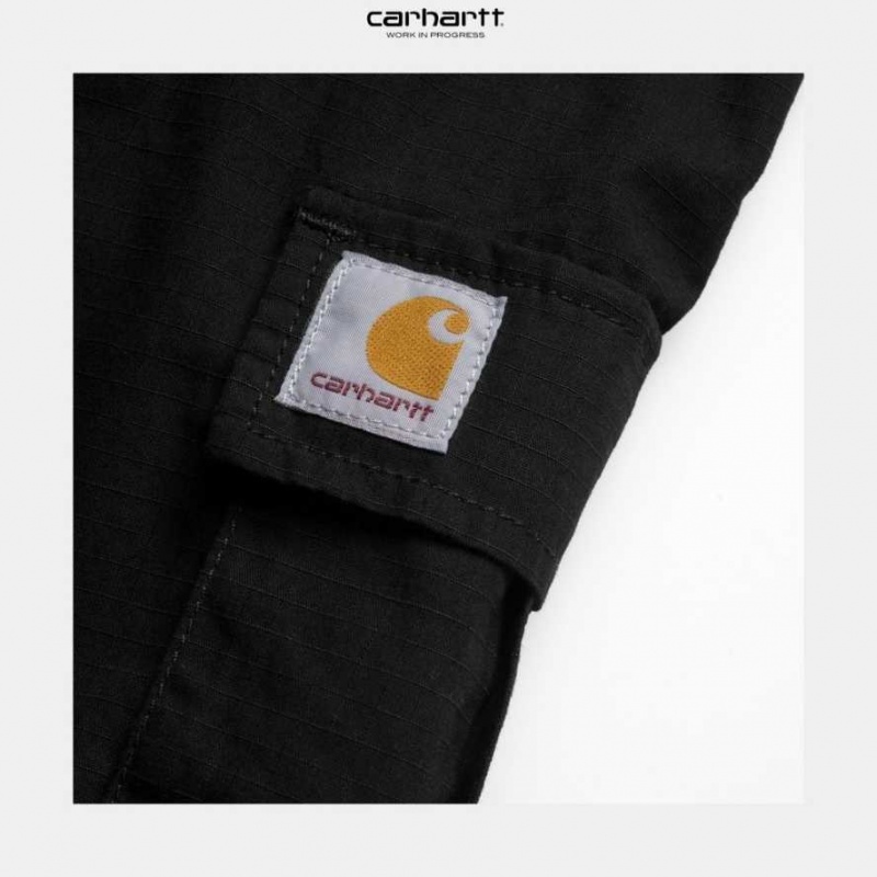 Noir Carhartt Wip Aviation Corta - Danmark IHV-2132399