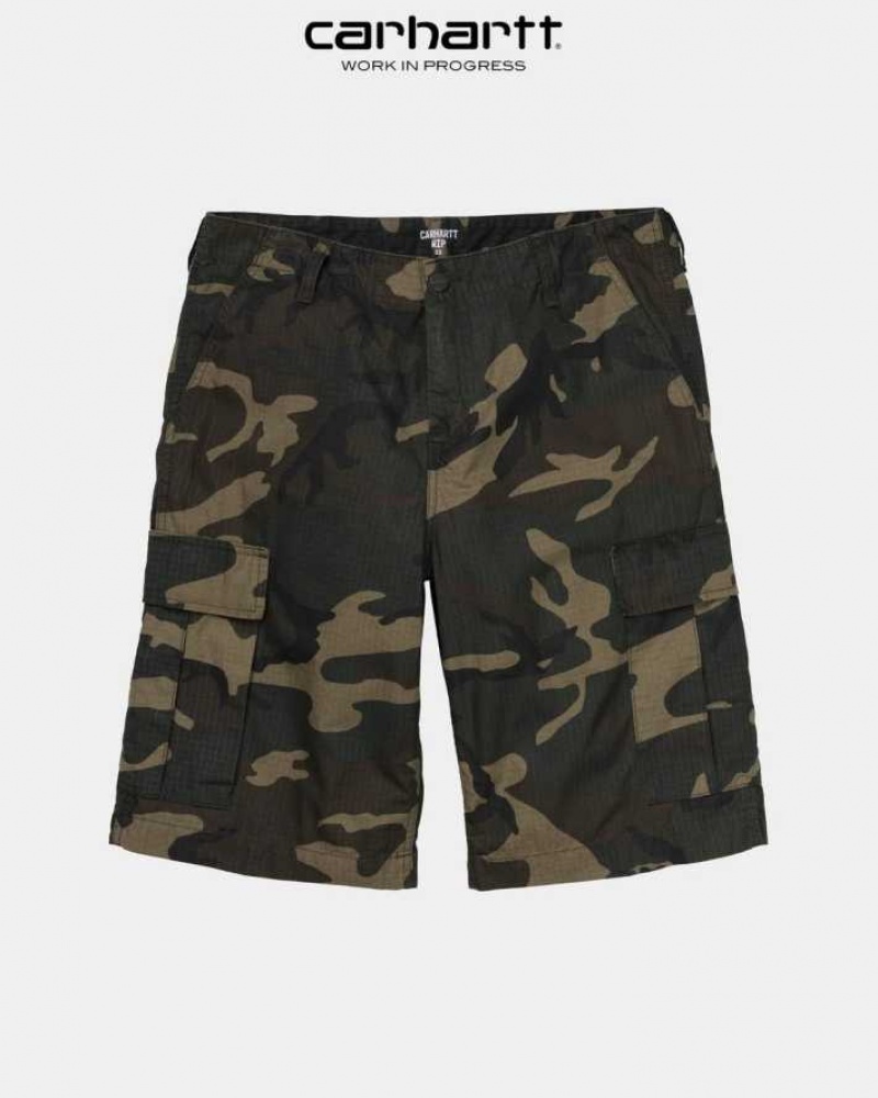 Camouflage Carhartt Wip Regular Cargo Corta - Danmark XFU-7118534