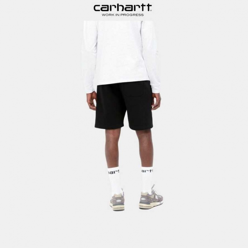 Noir Carhartt Wip Chase Sweat Corta - Danmark OKH-6472526