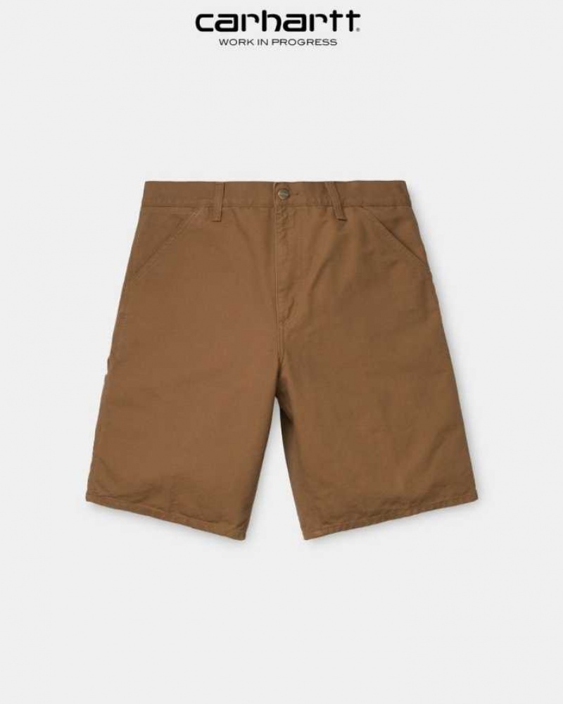 Marron Carhartt Wip Single Knee Corta - Danmark KGR-8982077