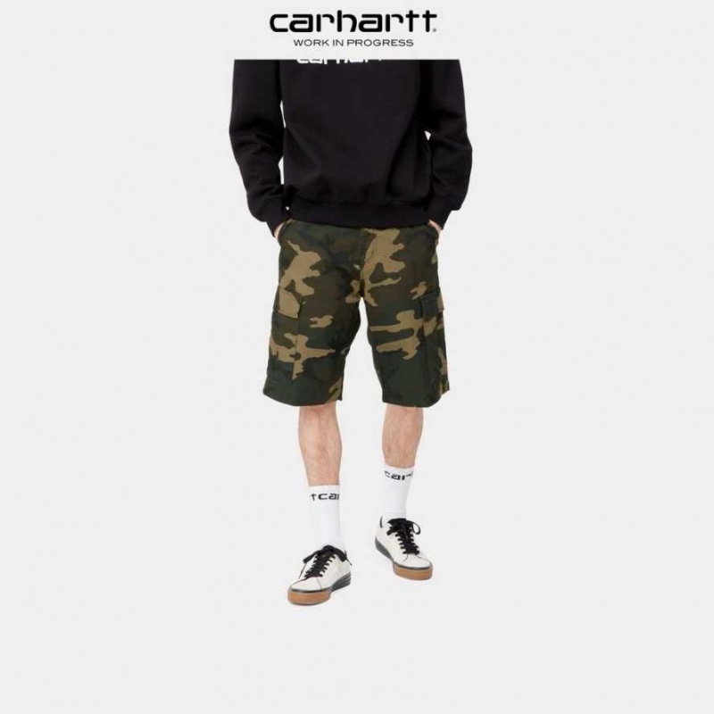 Camouflage Carhartt Wip Regular Cargo Corta - Danmark XFU-7118534