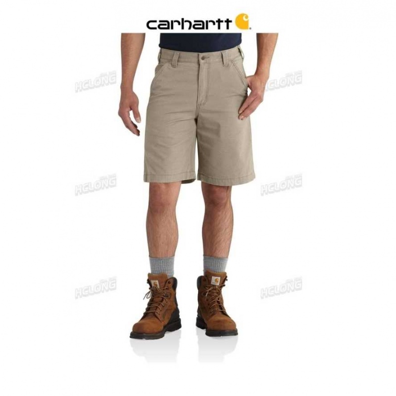 Tan Carhartt Rugged Flex Relaxed Fit Tela Travail Corta - Danmark DGA-4263523