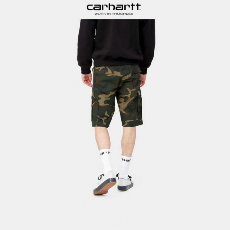 Camouflage Carhartt Wip Regular Cargo Corta - Danmark XFU-7118534