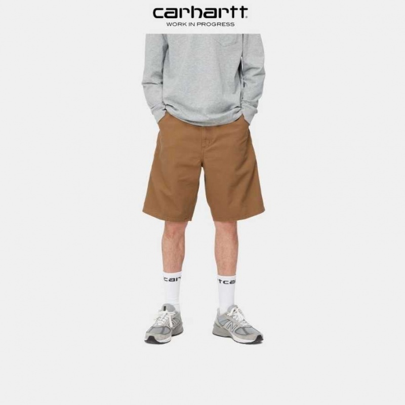 Marron Carhartt Wip Single Knee Corta - Danmark KGR-8982077