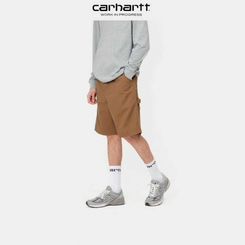 Marron Carhartt Wip Single Knee Corta - Danmark KGR-8982077