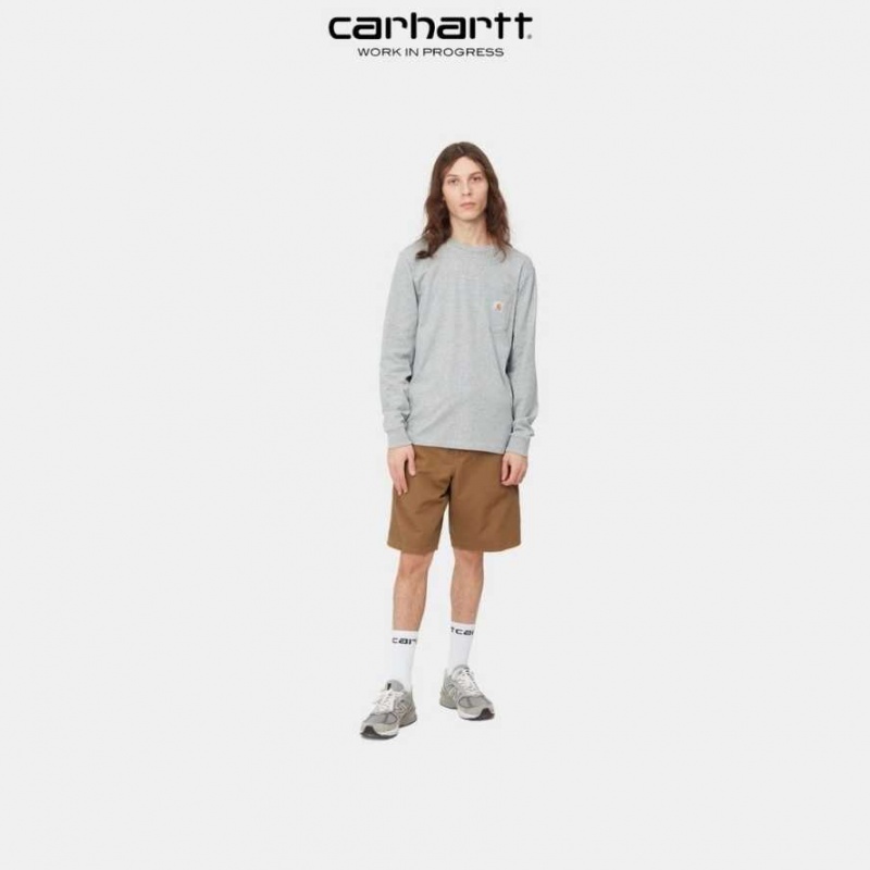 Marron Carhartt Wip Single Knee Corta - Danmark KGR-8982077