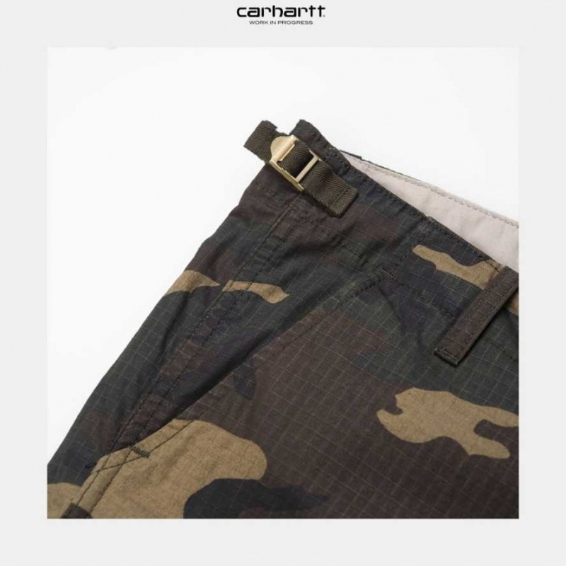 Camouflage Carhartt Wip Aviation Corta - Danmark QUL-8076896