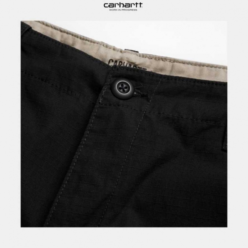 Noir Carhartt Wip Aviation Corta - Danmark IHV-2132399