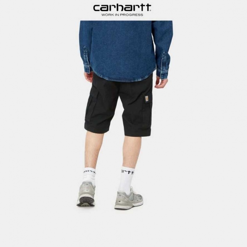 Noir Carhartt Wip Aviation Corta - Danmark IHV-2132399