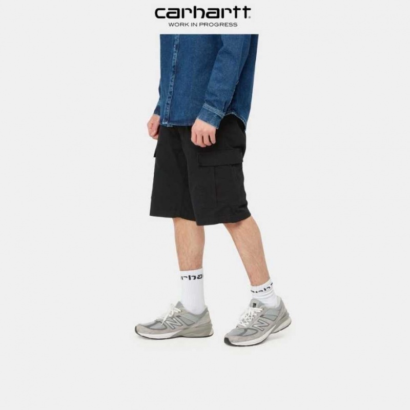 Noir Carhartt Wip Aviation Corta - Danmark IHV-2132399