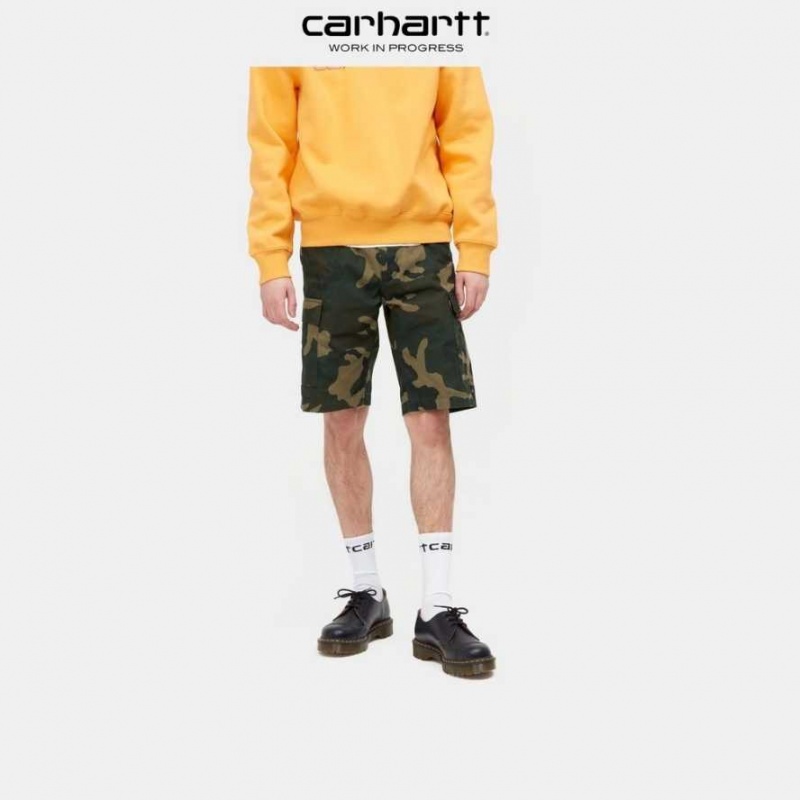 Camouflage Carhartt Wip Aviation Corta - Danmark QUL-8076896