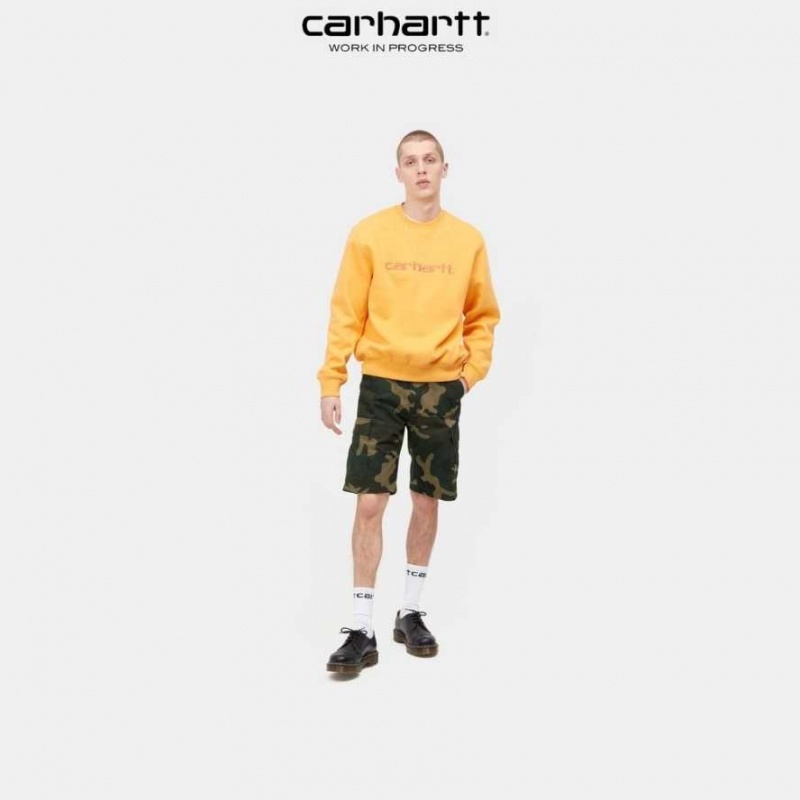 Camouflage Carhartt Wip Aviation Corta - Danmark QUL-8076896